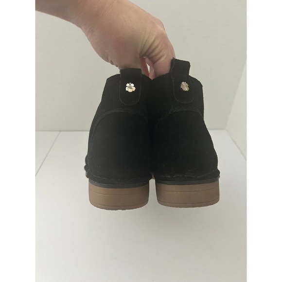 Tommy Bahama EVERT Black Suede Leather Lace Up Ankle Boots Women's SZ 9.5 - Picture 5 of 7